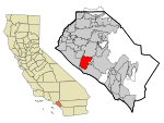 Orange County California Incorporated and Unincorporated areas Costa Mesa Highlighted